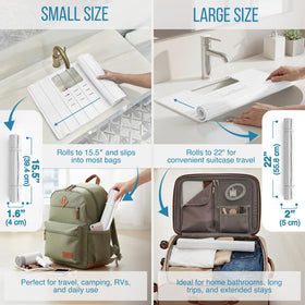 Maplefield heat-resistant mat protects countertops up to 400°F.