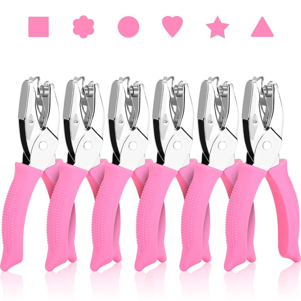 MAPVOLUT 6-pack hole punches displayed for scrapbooking creativity