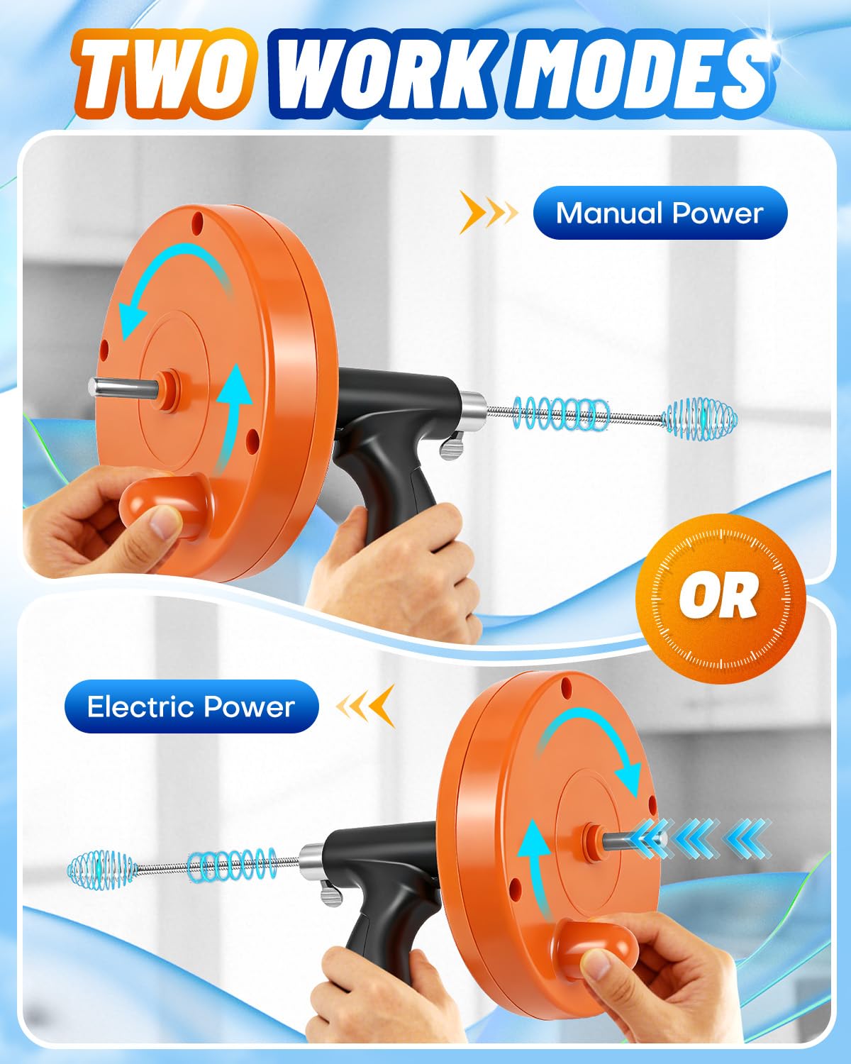 Maraiss flexible steel cable reaches deep blockages with ease.