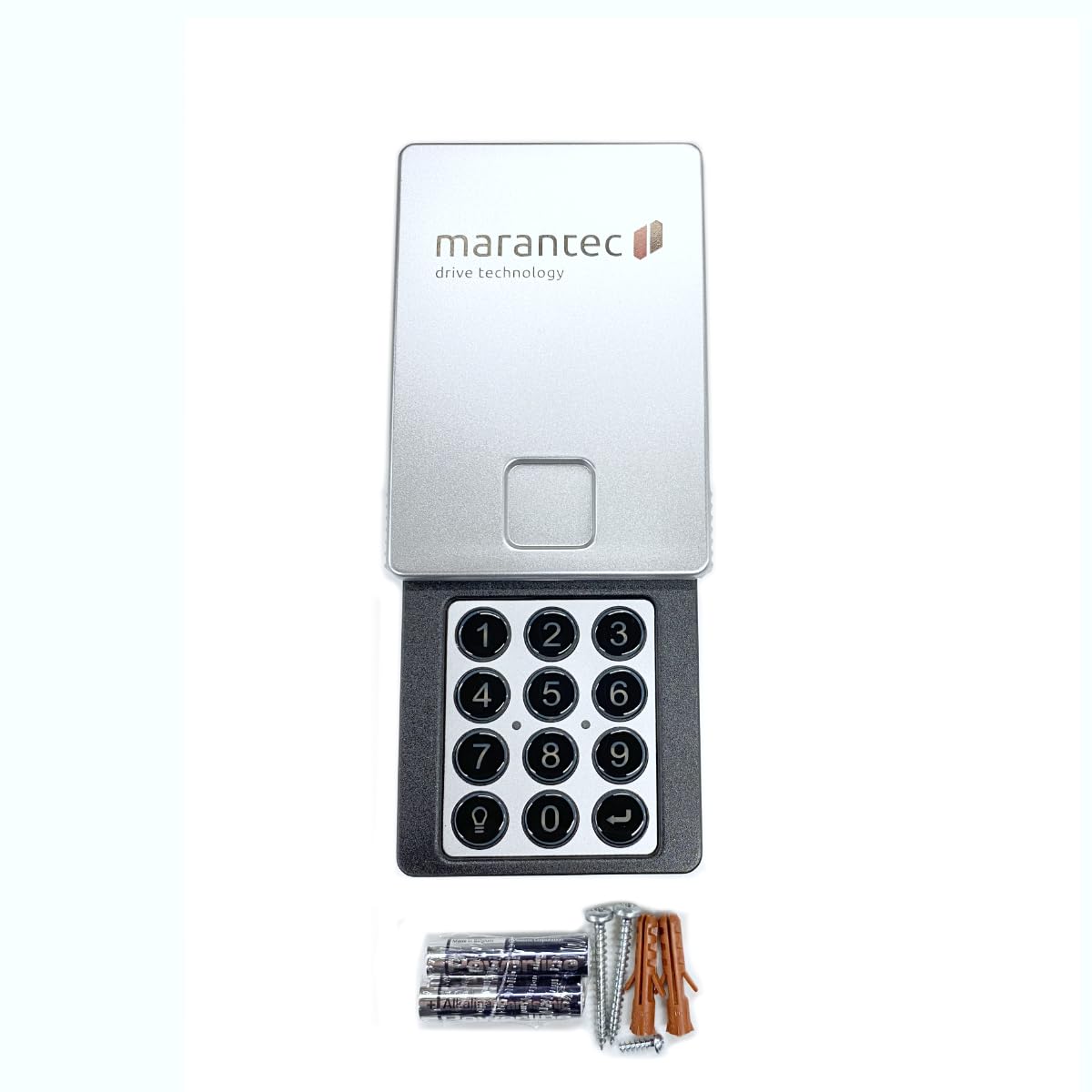 Marantec M13-631 wireless keypad front view for easy garage entry