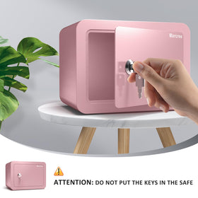 Marcree pink safe privacy key lock close-up emphasizes secure, traditional access control