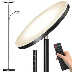 Marctronic floor lamp bright main light for living spaces
