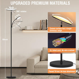 Marctronic floor lamp easy-assembly in minutes with no tools.