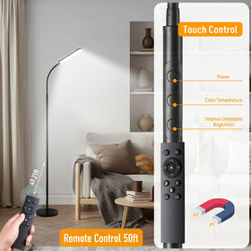Marctronic floor lamp soft eye-caring light and acrylic shell.