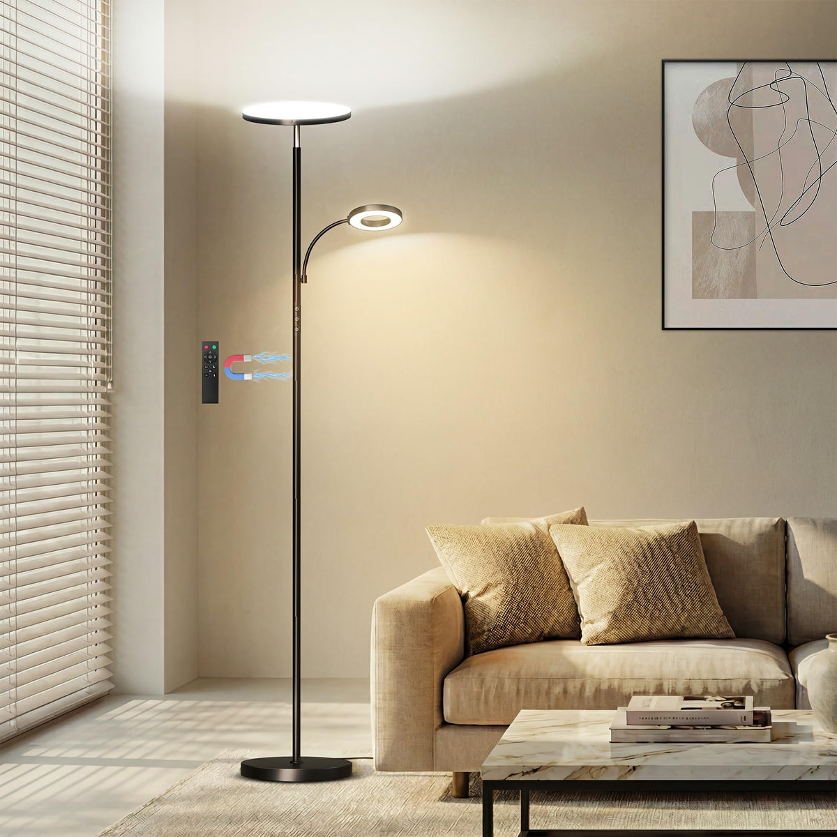 Marctronic floor lamp remote control for easy operation