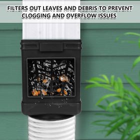 MARKBIT downspout filter easy-clean visual emphasizes simple maintenance