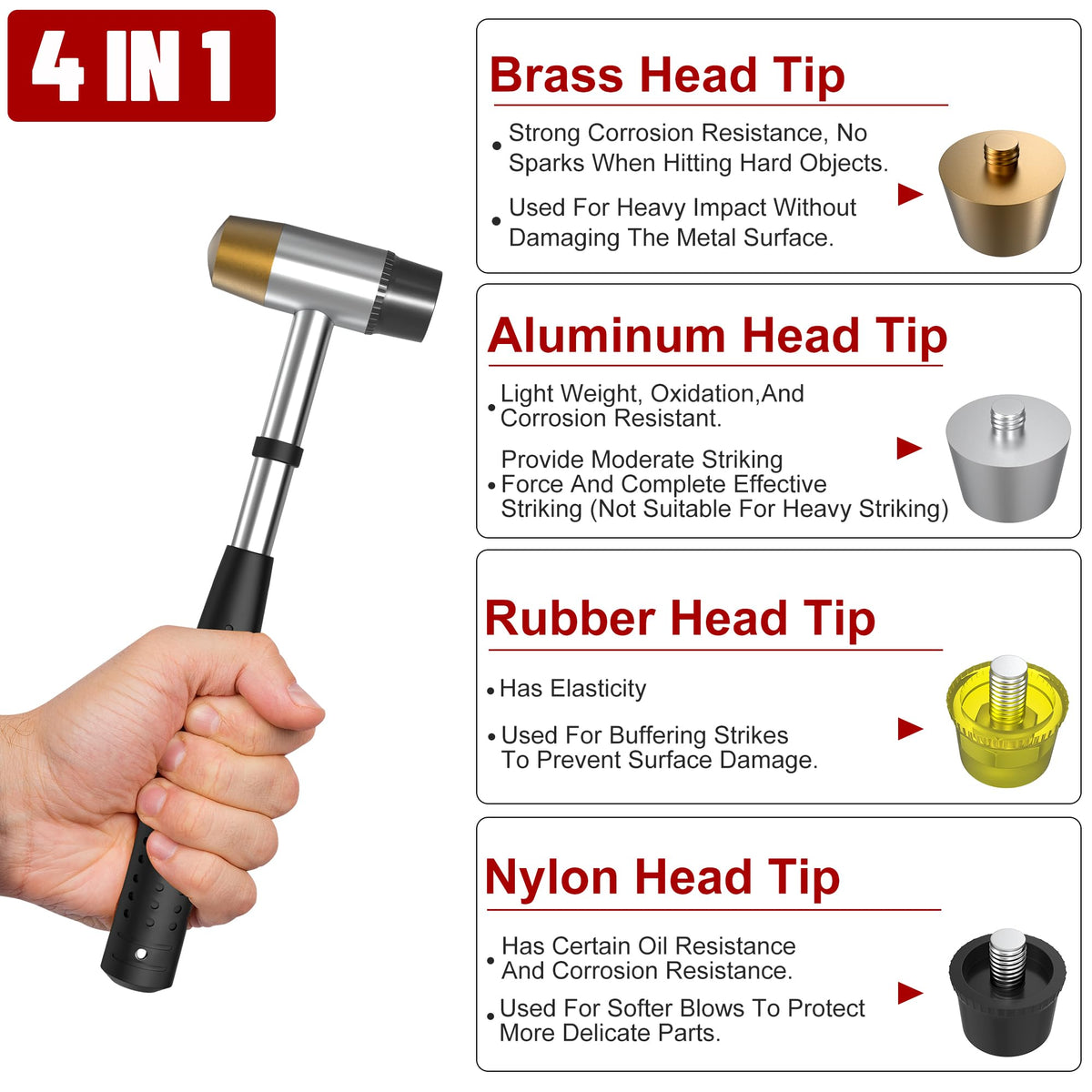 Marketty aluminum head close-up for precise adjustments on metal surfaces