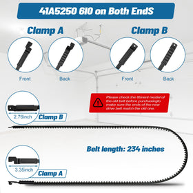 Marketty belt compatible with Chamberlain and Craftsman belt-drive openers.