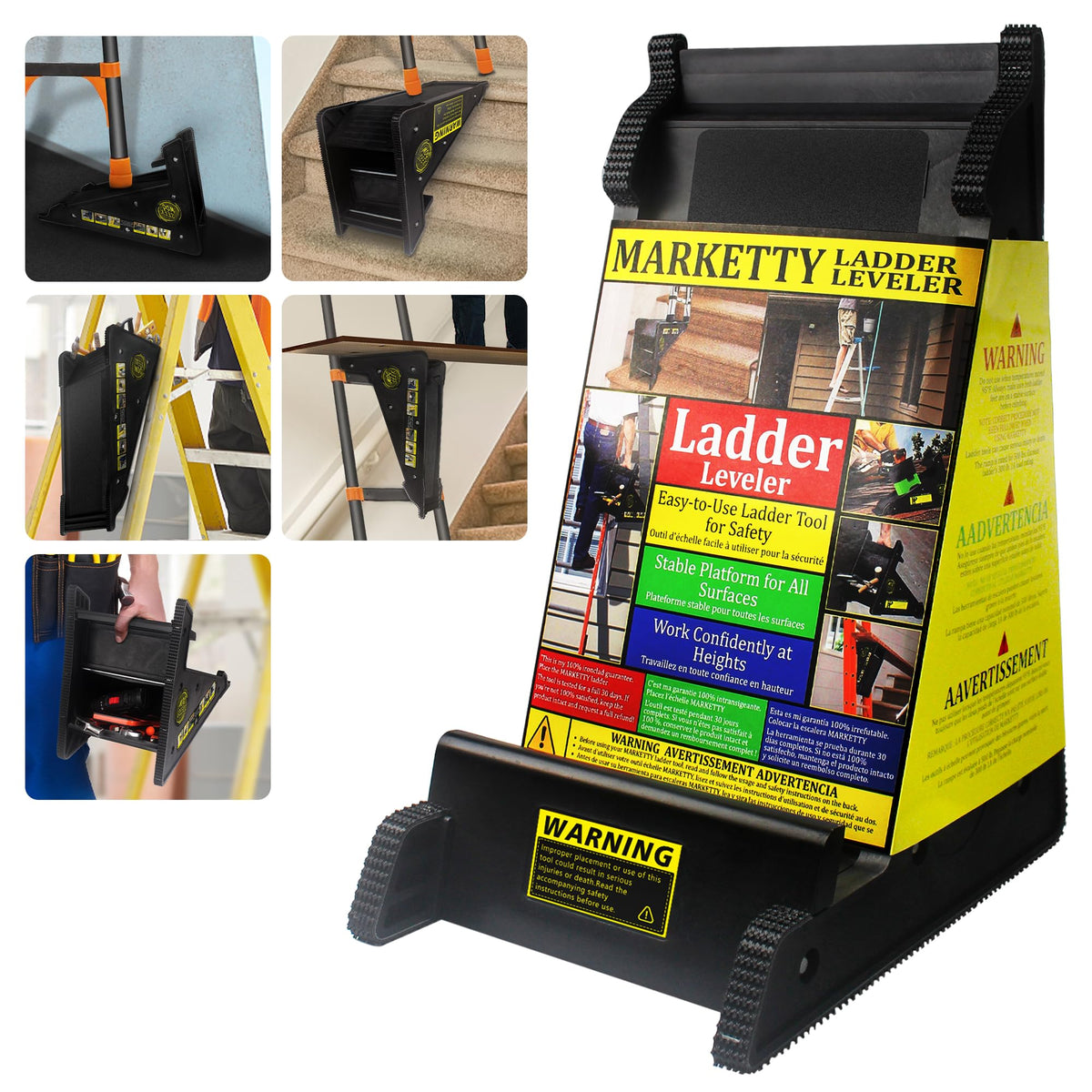 MARKETTY ladder leveler triangle stability for secure stair use