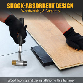 MARKETTY nylon-face non-marring head protects surfaces during assembly