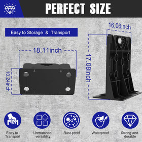 Marketty black pair includes two racks for expanded capacity