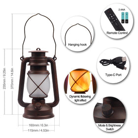 Marlrin lantern IP44 waterproof housing for outdoor weather resistance