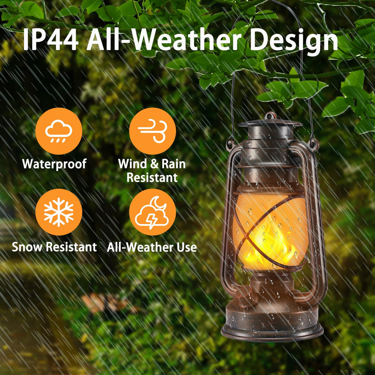 Marlrin waterproof IP44 lantern ready for any season and weather.