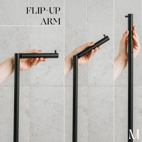 Marmolux Acc compact design fits tight spaces, maximizing vertical bathroom storage