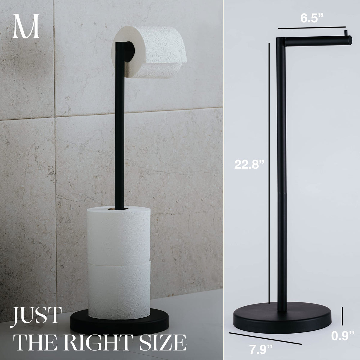 Marmolux Acc stainless steel matte black finish adds modern touch to any bathroom decor