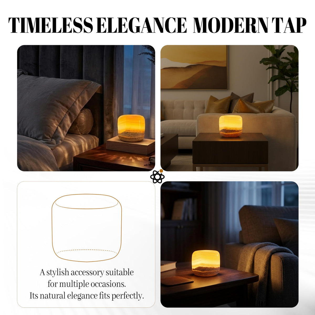 Marmor Marble Lamp makes a unique, elegant gift choice.
