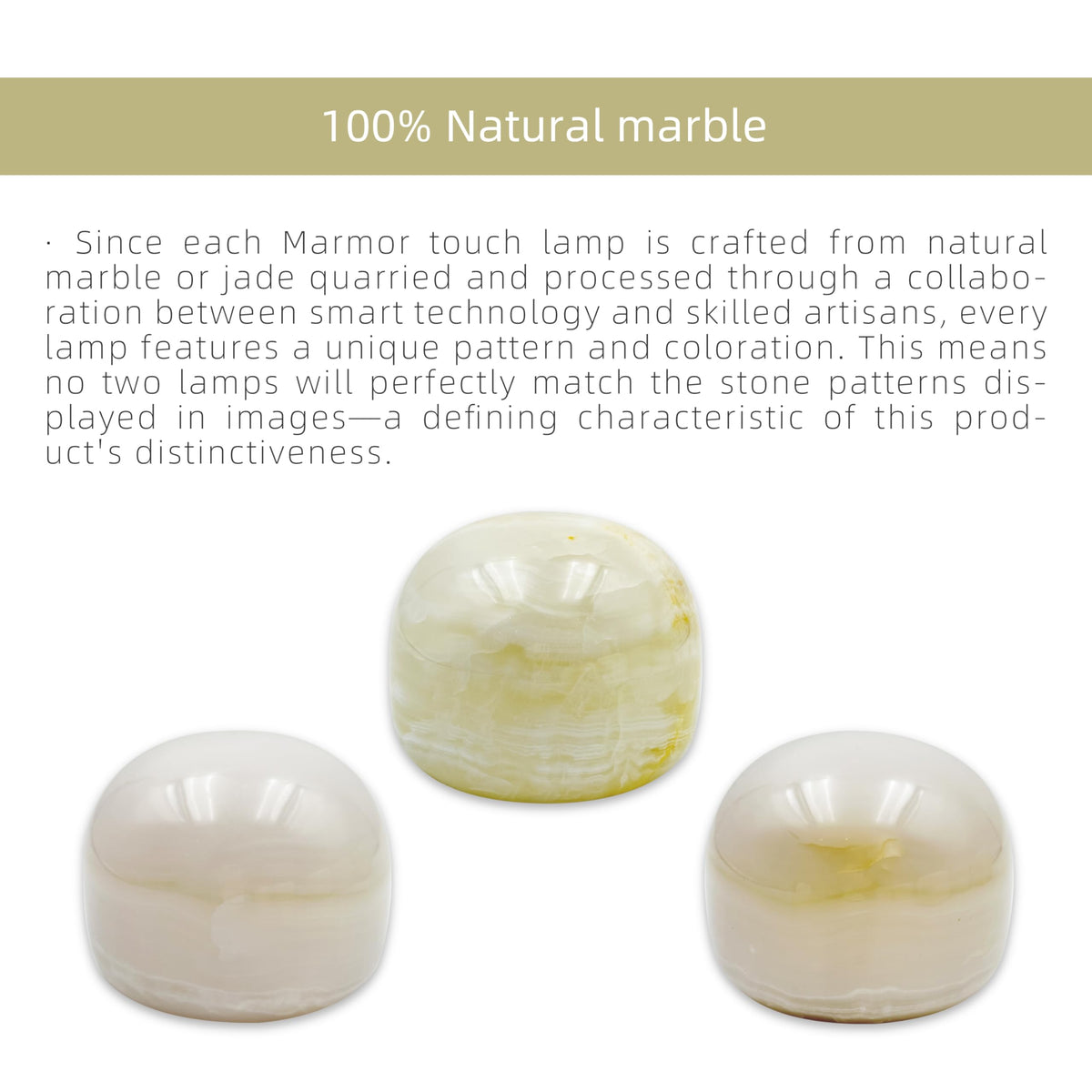 Marmor Marble Lamp warm ambient glow creates relaxing evenings.