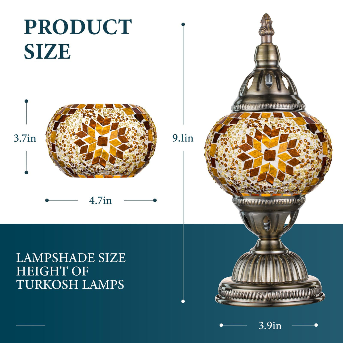 Marrakech LED bulb included provides energy-efficient light for nightstands.