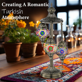 Marrakech Turkish Lamp bronze base showcases craftsmanship and sturdy stability