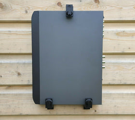 Mars Outpost adjustable wall bracket for Freeview box supports simple access and tidy cables