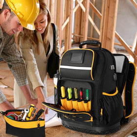 Marscamd Tool Backpack back view shows luggage strap compatibility