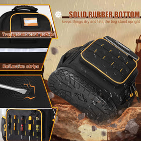 Marscamd Tool Backpack laptop sleeve fits 15.6-inch device safely