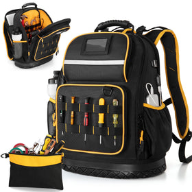 Marscamd Tool Backpack with hard bottom protecting gear in main compartment
