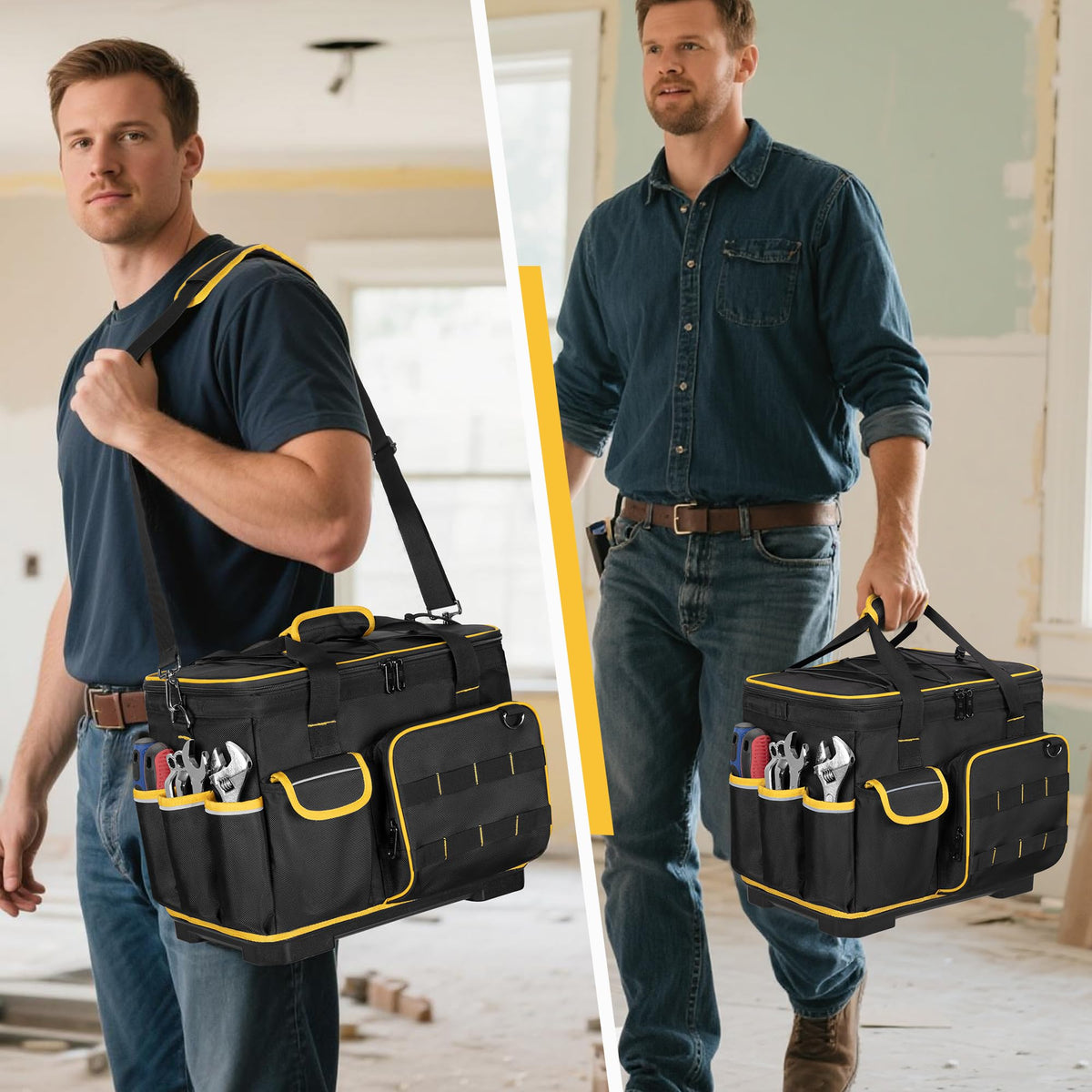 Marscamd tool bag with sturdy top handle and strap.