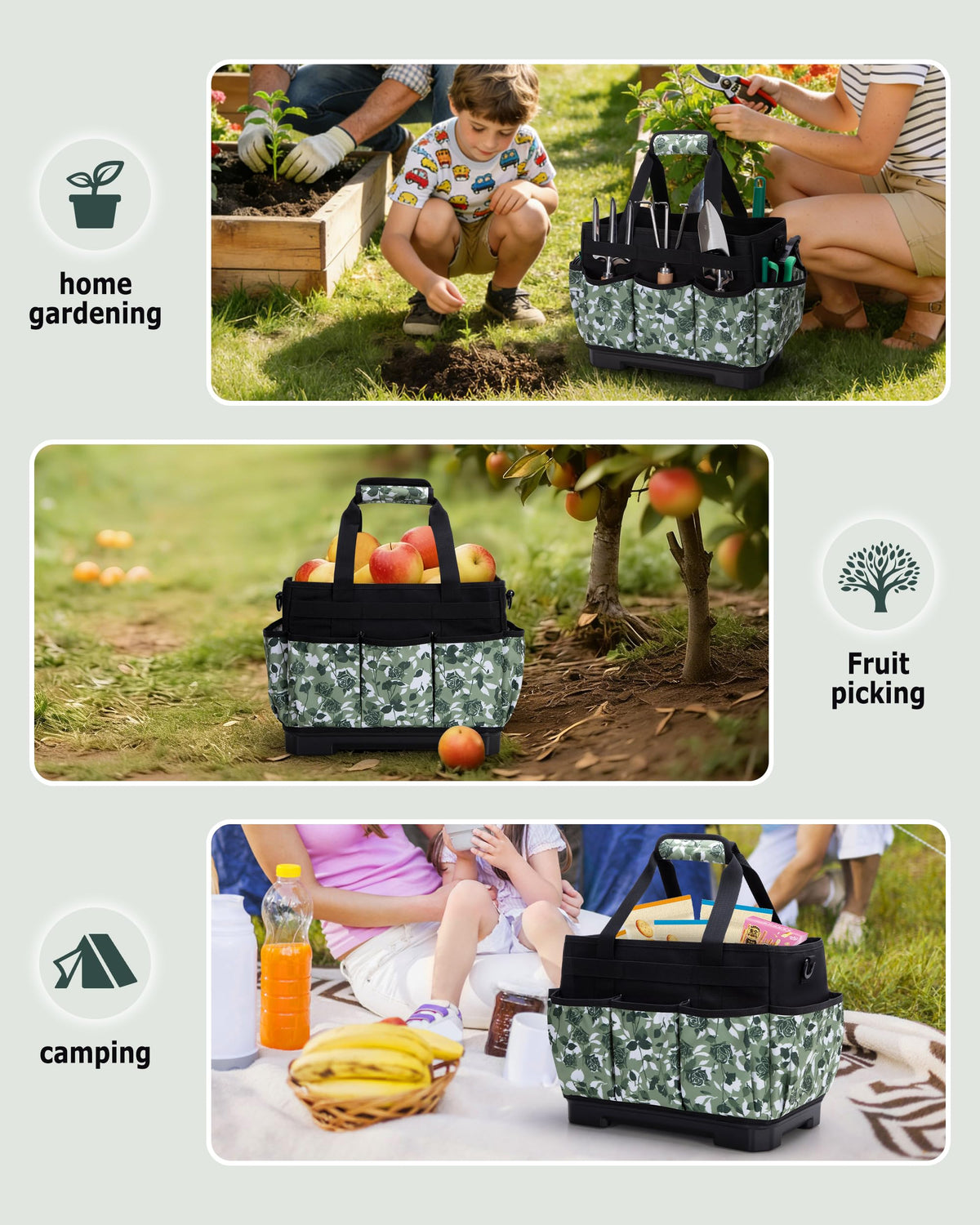 Marscamd versatile storage bag used for garden tools or cleaning supplies