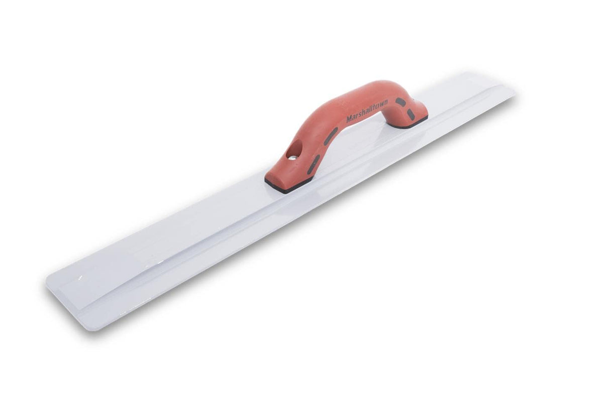 Marshalltown 20-inch beveled end magnesium float for a smoother concrete finish.