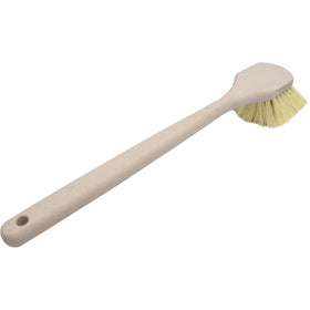Acid brush cleaning mortar from brick surfaces using Tampafil bristles