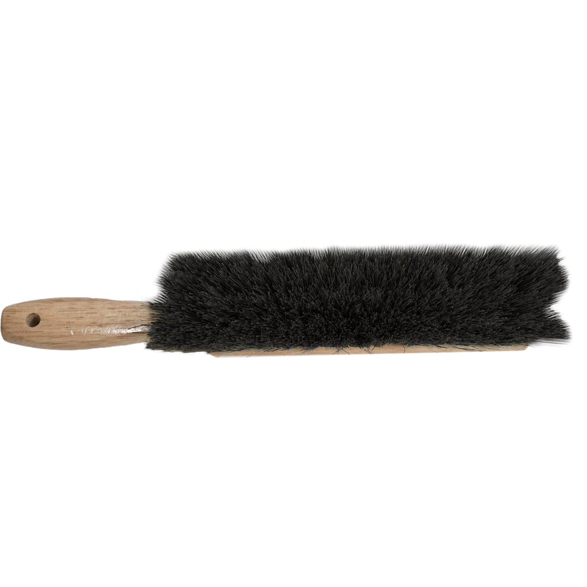 MARSHALLTOWN horsehair bristles on lacquered wood block for precise mortar work.
