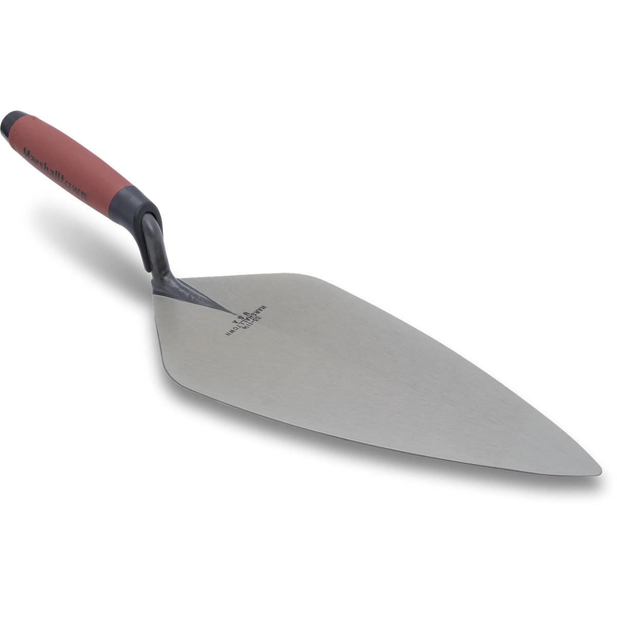 MARSHALLTOWN London trowel handle provides comfortable grip during masonry work.