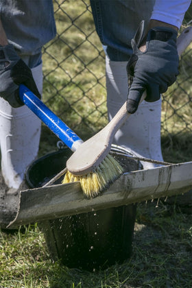 Tampafil plastic bristles on high-quality acid brush for masonry cleaning