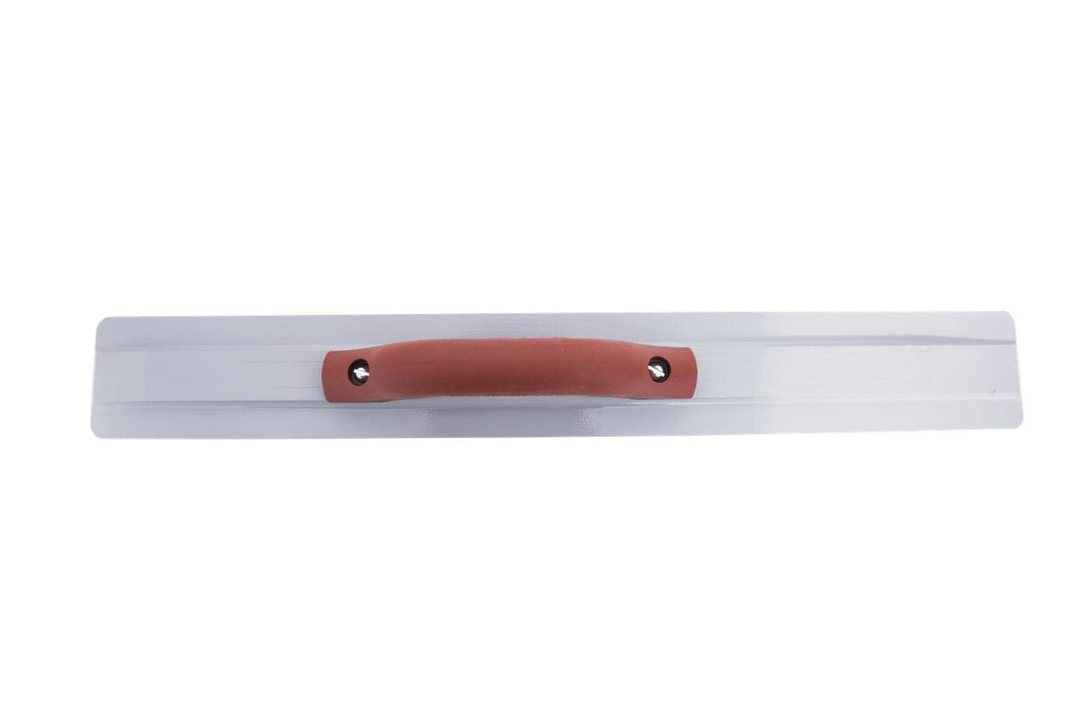 Cast magnesium blade provides durable, smooth results on concrete surfaces.