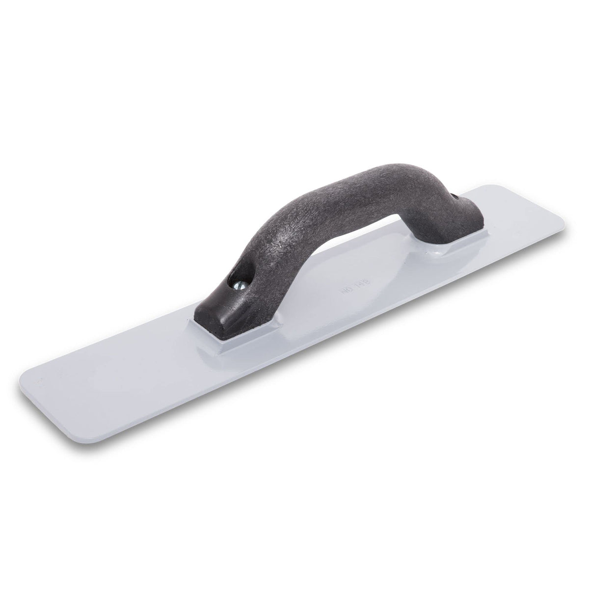 Marshalltown cast magnesium hand float blade closeup for a smooth finish.