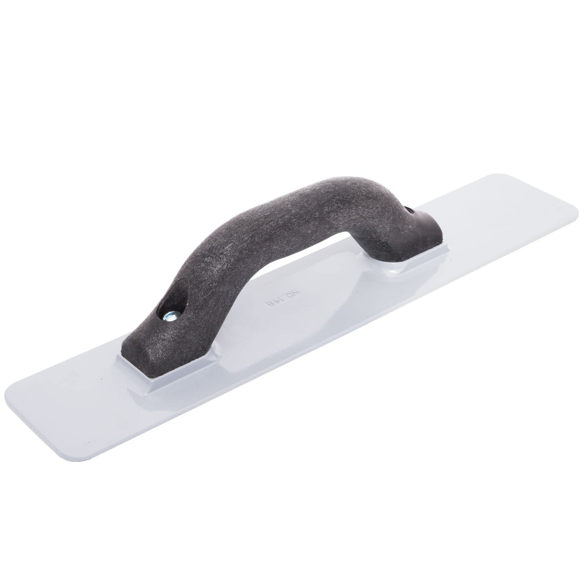 Marshalltown magnesium hand float smoothing concrete surfaces for better pours.
