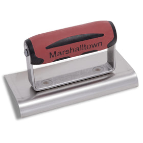 MARSHALLTOWN curved-edger blade close-up for precise edge shaping.