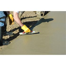 Marshalltown DuraSoft handle offers a soft, comfortable grip during long finishing sessions.