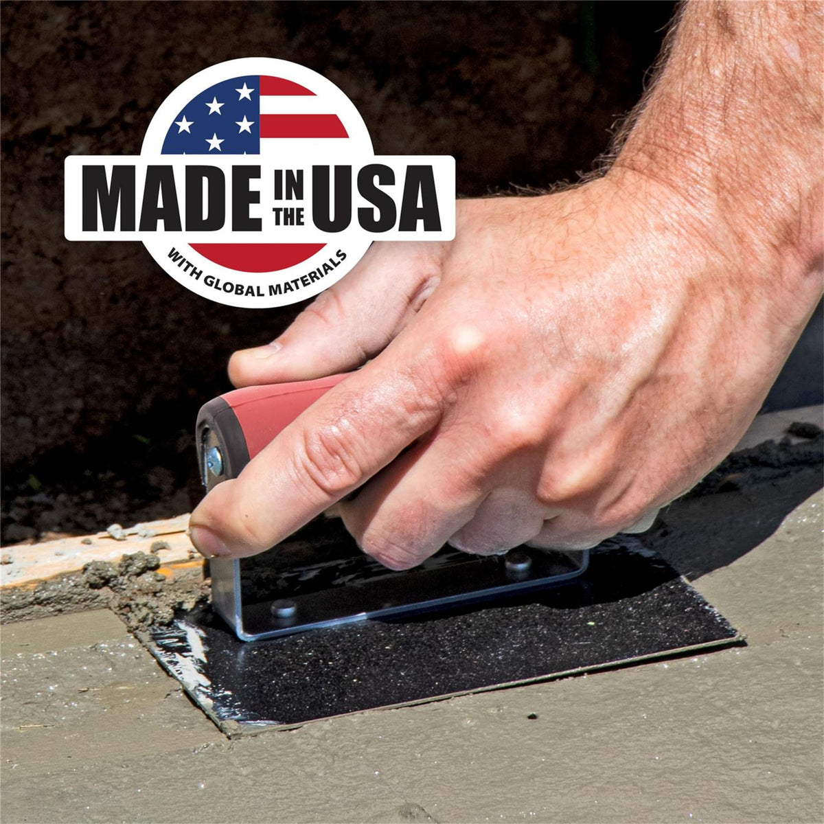 Half-inch lip and three-eighths radius on MARSHALLTOWN edger.
