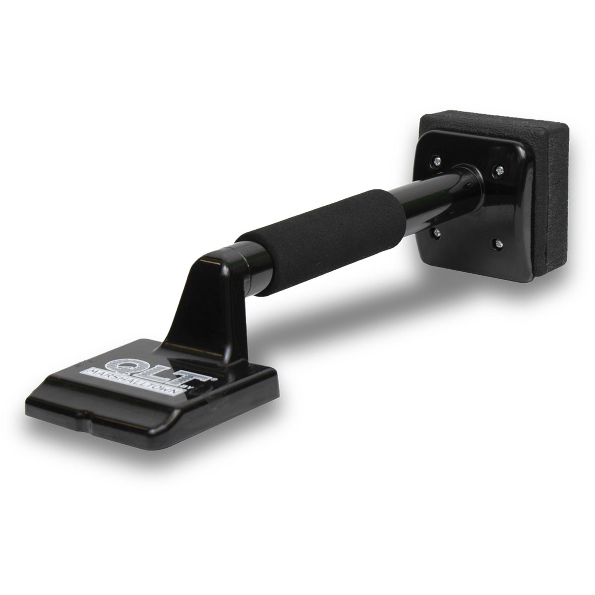 Marshalltown Knee Kicker base-assembly demonstrates professional edge tension during installation.