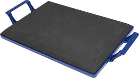 Marshalltown kneeler board tray with rigid base on rough surface
