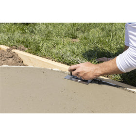 Radius-edge feature on MARSHALLTOWN edger for smooth perimeters.