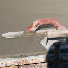 Marshalltown ergonomic grip reduces hand fatigue during long finishing sessions.