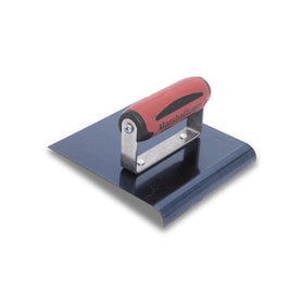 Marshalltown straight edger with a 6x6 blue steel blade for clean edges.