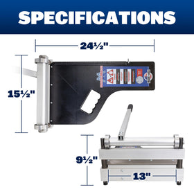 MARSHALLTOWN Ultra-Lite Flooring Cutter 13-inch side view showing integrated handle for one-hand carry