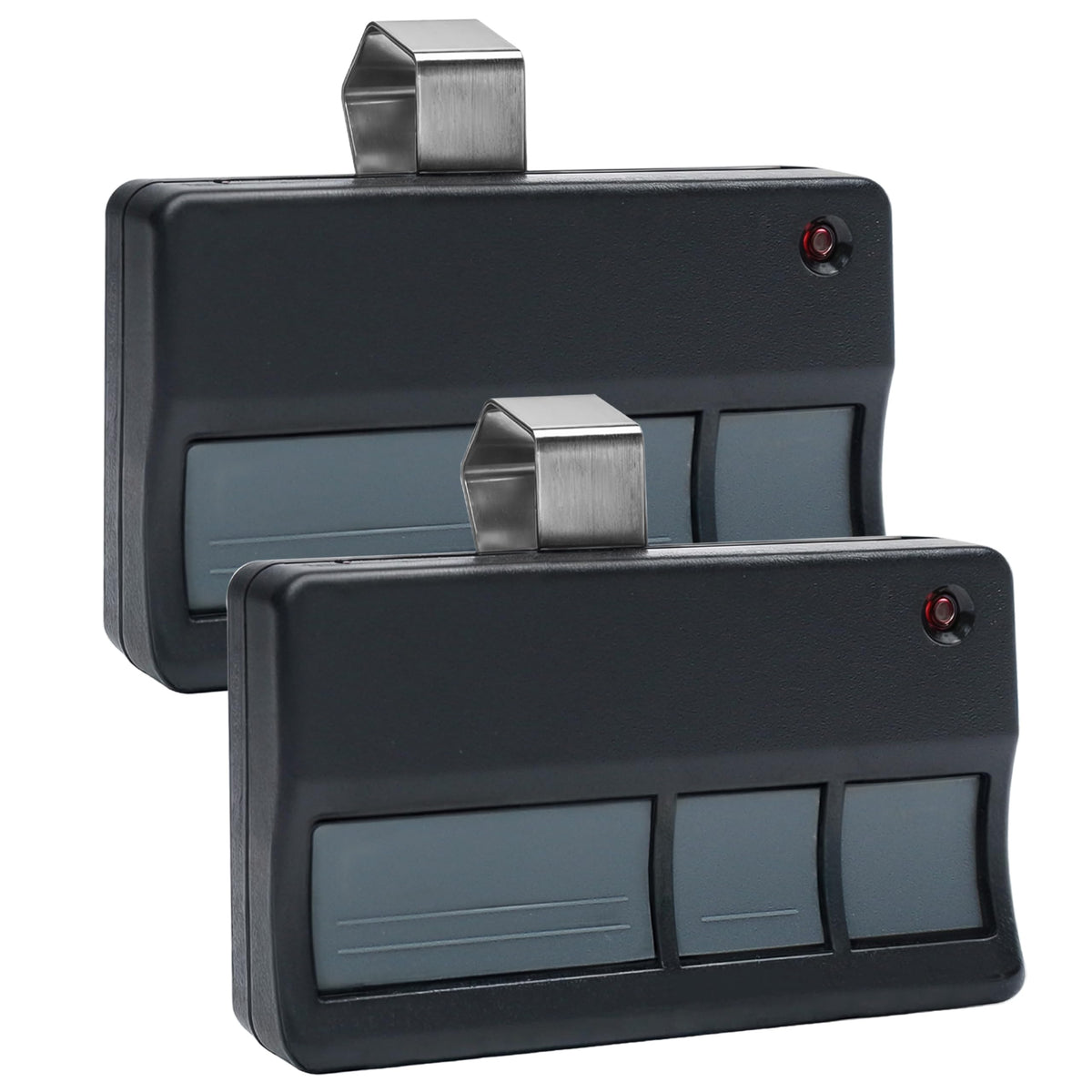 Marsrut garage door remote with purple learn button, 315 MHz compatibility for quick pairing.