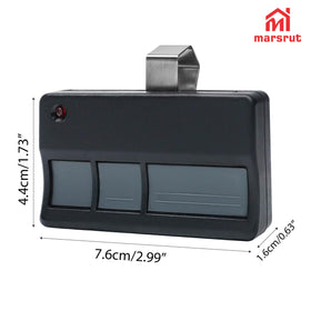 Two-pack grey Marsrut remote shown from the side for compact storage.