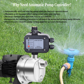 MARSTEK IP65 in-use pump with automatic control for consistent water pressure.