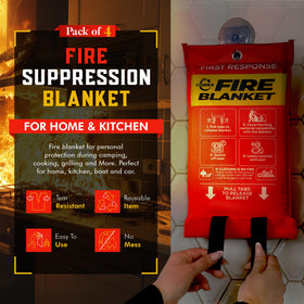 Rolled Mart Cobra emergency blanket stored for easy grab and deployment